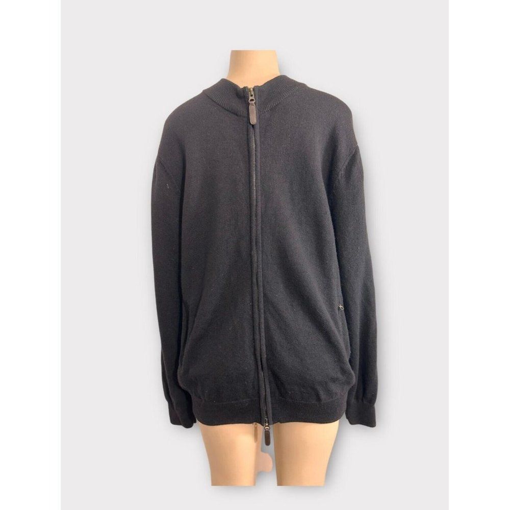 Raffaello Mens Extra Fine  Merino Wool  Full Zip Sweater / Jacket Size M #1166